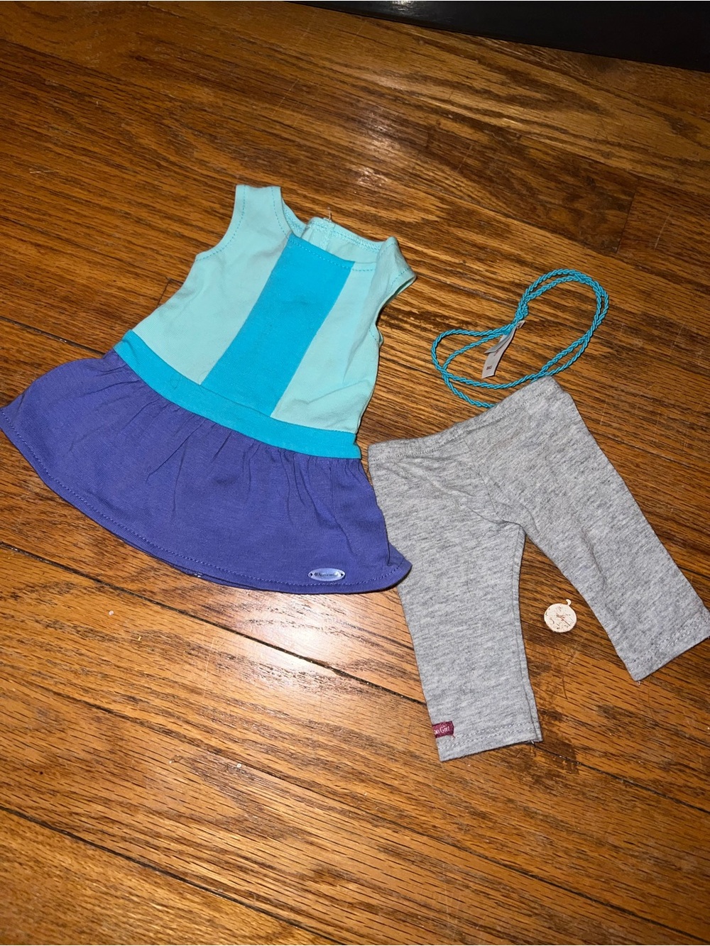 RETIRED American Girl Colorblock Dress outfit